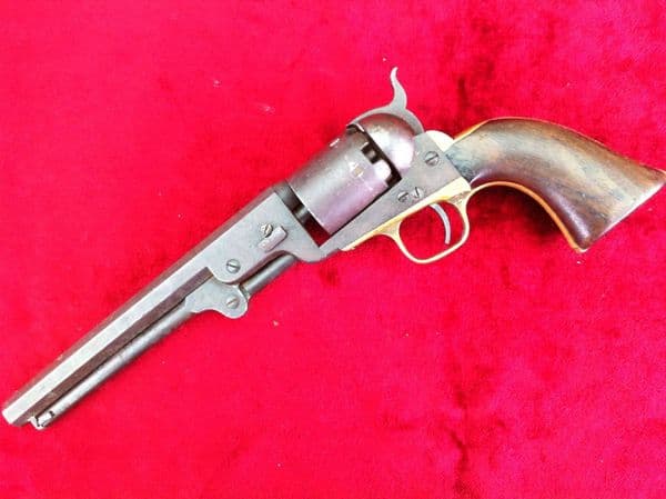 X X X  SOLD X X X  A .36 Calibre American Colt Navy 1851 percussion revolver. A genuine American