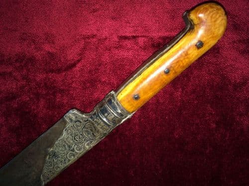 X X X SOLD X X  X  A 19th century Ottoman Yataghan sword probably Turkish, complete with its