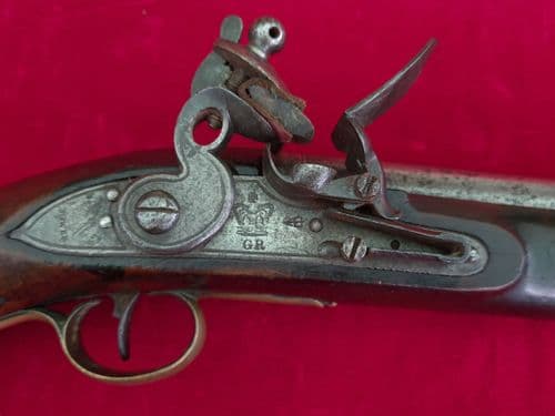 X X X SOLD X X X A British military officer's flintlock pistol from the Napoleonic Wars. Ref 3329