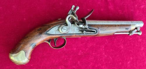 X X X SOLD X X X A British military tower GR flintlock pistol. Circa 1800. Ref 3723