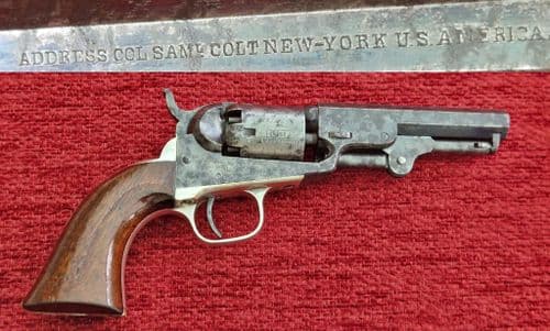 X X X SOLD X X X A Colt model 1849 pocket .31 percussion revolver with blued barrel. Ref 4400