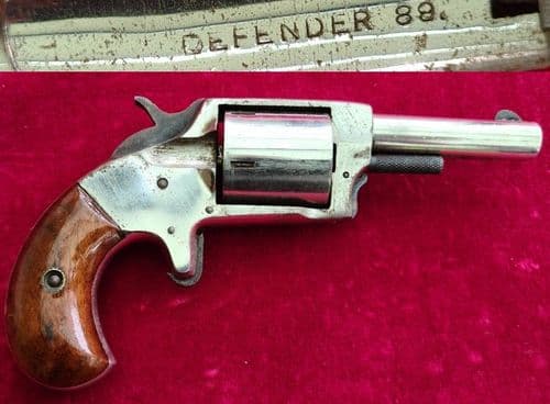 X X X SOLD X X  X A DEFENDER 89 .32 cal rimfire revolver by Ivor Johnson. Circa 1871. Ref 3864.