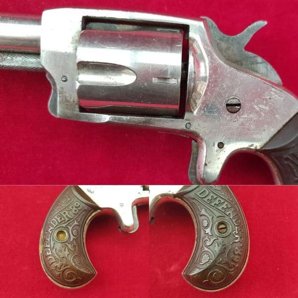 X X X SOLD X X X A Defender 89 32 calibre rimfire revolver Circa 1875 ...