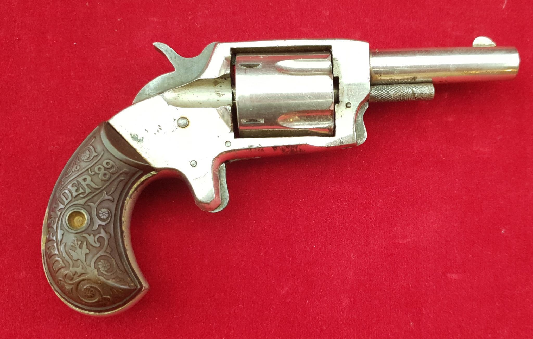 X X X SOLD X X X A Defender 89 32 calibre rimfire revolver Circa 1875 ...