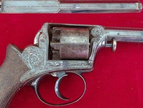 X X X  SOLD X X X A double action percussion revolver by Deane Adams & Deane. C 1851-1856. Ref 3188