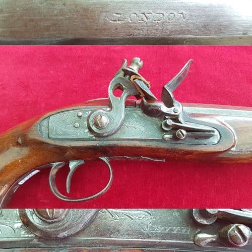 X X X SOLD X X X   A Flintlock Pistol made by Smith of London. Circa 1790. Ref 1581.
