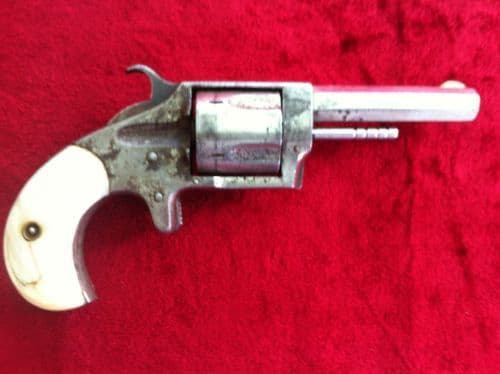 X X X SOLD X X X A Gamblers pistol - American .32 rimfire Sterling revolver circa 1873 - Obsolete