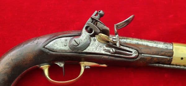 X X X  SOLD X X X  A military Flintlock Pistol engraved on the lock-plate 'Mijaci  1833.Ref 1728