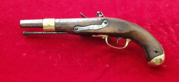 X X X  SOLD X X X  A military Flintlock Pistol engraved on the lock-plate 'Mijaci  1833.Ref 1728
