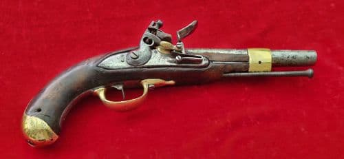 X X X  SOLD X X X  A military Flintlock Pistol engraved on the lock-plate 'Mijaci  1833.Ref 1728