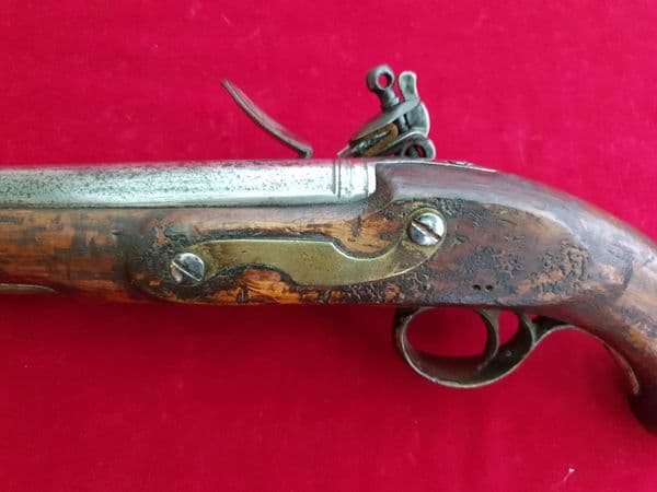 X X X  SOLD X X X  A New Land pattern officer's Flintlock Pistol engraved W.R. Ref 1664.