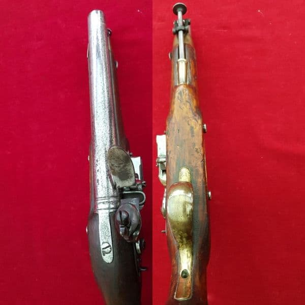 X X X  SOLD X X X  A New Land pattern officer's Flintlock Pistol engraved W.R. Ref 1664.