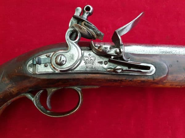 X X X  SOLD X X X  A New Land pattern officer's Flintlock Pistol engraved W.R. Ref 1664.