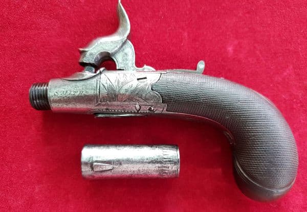 X X X SOLD X X X A percussion pistol by SMITH. Circa 1840. Ref 1682.