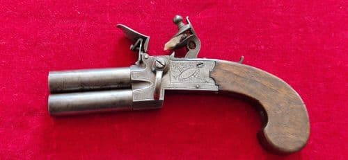X X X SOLD X X X   A rare Barrelled Tap Action Flintlock Pistol by Styan. C. 1803-1811.  Ref 3936