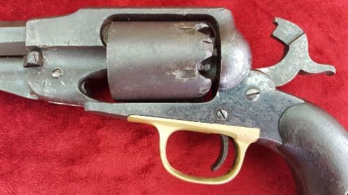 X X X SOLD X X X A Remington 1858 Revolver c.1861-65. Civil war era. Crisp action. Ref 9074.