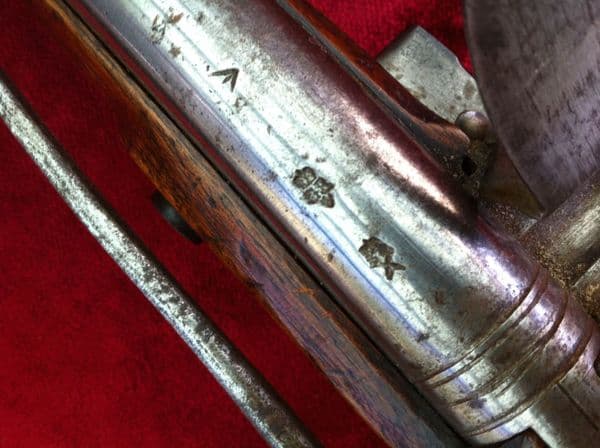 X X X  SOLD X X X  A scarce British Flintlock Long sea-service pistol, from the time of Nelson's