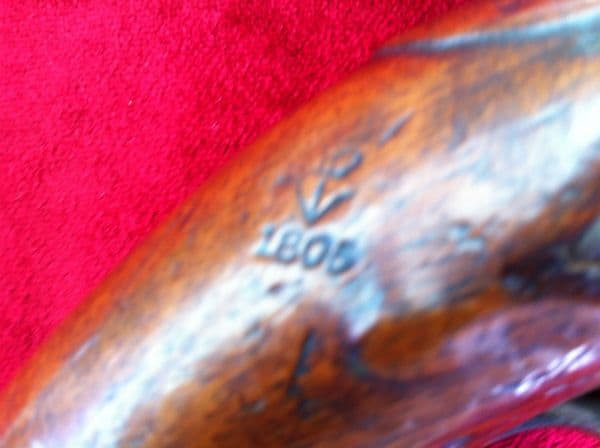 X X X  SOLD X X X  A scarce British Flintlock Long sea-service pistol, from the time of Nelson's
