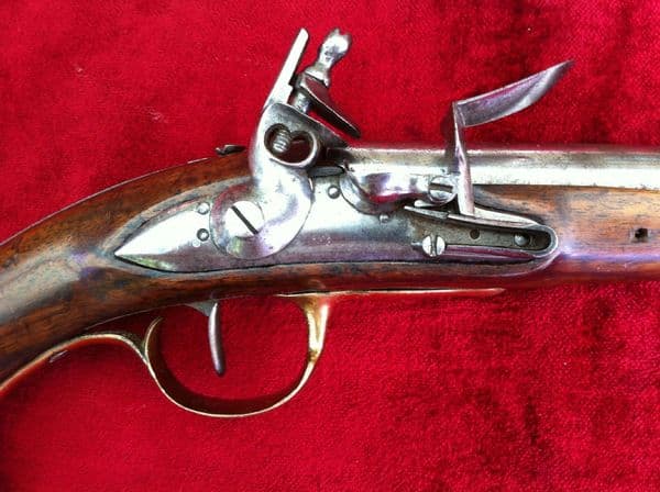 X X X  SOLD  X X X  A scarce French officer's Military Flintlock Pistol of the Napoleonic Period.