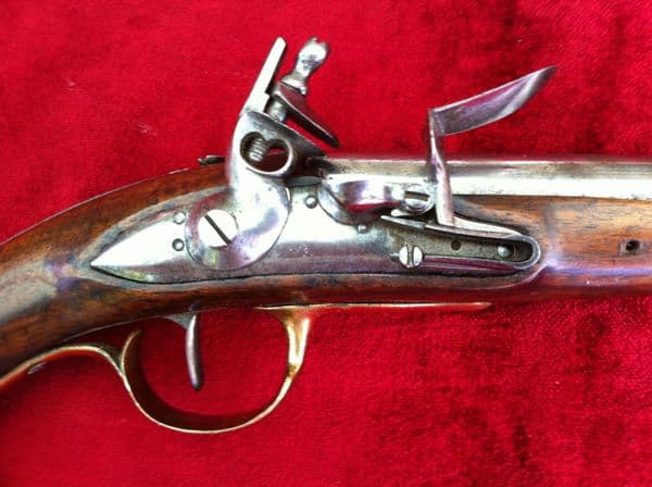 X X X  SOLD  X X X  A scarce French officer's Military Flintlock Pistol of the Napoleonic Period.