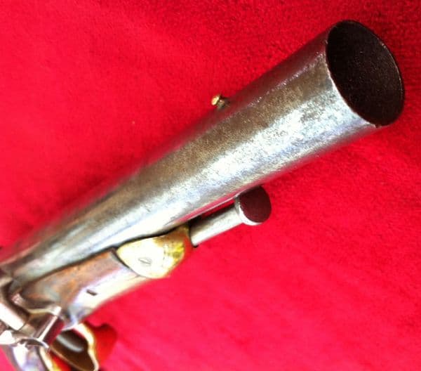 X X X  SOLD  X X X  A scarce French officer's Military Flintlock Pistol of the Napoleonic Period.