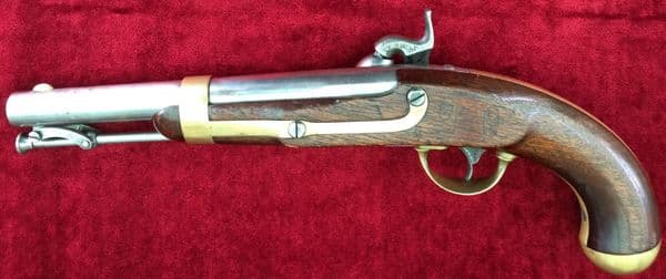X X X  SOLD X X X   A scarce U.S. Military .54 cal Percussion Officer's Pistol Pre-dating the