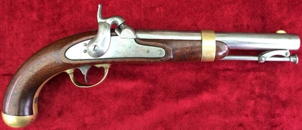 X X X  SOLD X X X   A scarce U.S. Military .54 cal Percussion Officer's Pistol Pre-dating the