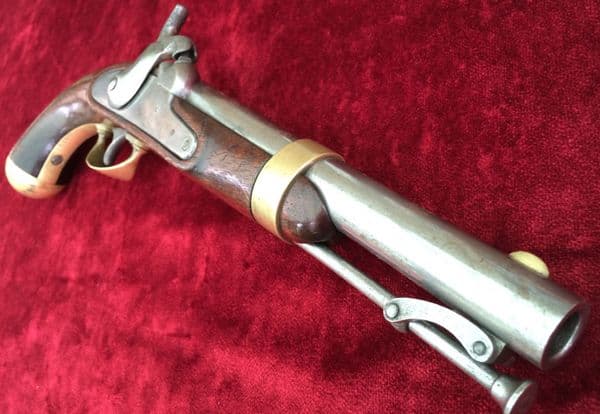 X X X  SOLD X X X   A scarce U.S. Military .54 cal Percussion Officer's Pistol Pre-dating the