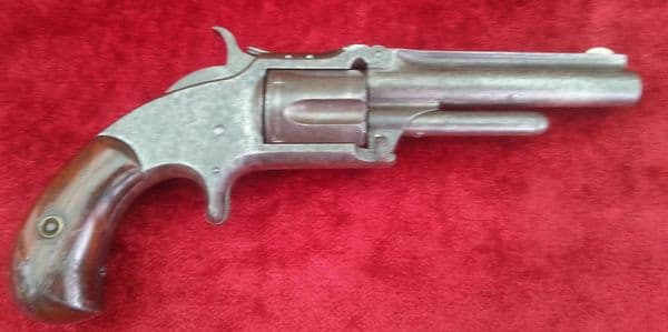 X X X  SOLD X X X  A Smith and Wesson Antique 5 shot .32 cal Rimfire Revolver, Circa 1865 - 1875.