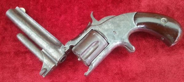 X X X  SOLD X X X  A Smith and Wesson Antique 5 shot .32 cal Rimfire Revolver, Circa 1865 - 1875.