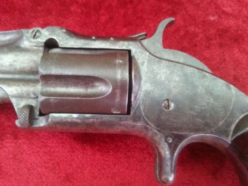 X X X  SOLD X X X  A Smith and Wesson Antique 5 shot .32 cal Rimfire Revolver, Circa 1865 - 1875.