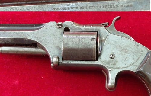 X X X SOLD X X X A Smith & Wesson 5 shot rimfire revolver. Ref 4576.