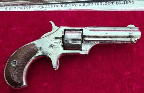 X X X SOLD X X X A Smoot 5 shot .30 calibre Rim-fire Revolver. Circa 1873. Ref 3824.