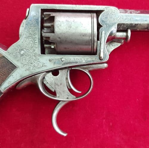 X X X SOLD X X X A Tranter's patent .38 cal Percussion Revolver. Circa 1855. Ref 1675.