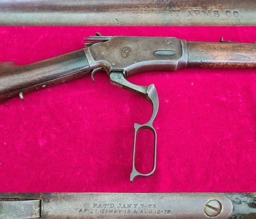 X X X SOLD X X X A Whitney 40-60 calibre lever action rifle. Circa 1870. Ref 3879.