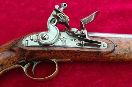 X X X SOLD X X X A WILLIAM IV British Military Flintlock Pistol. Circa 1830. Ref 4028