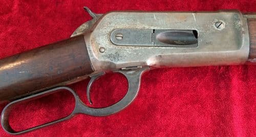X X X SOLD X X X A Winchester Lever Action Rifle Model 1886, .38-56 obsolete cal. Octagonal