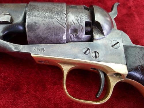 X X X SOLD X X X   American .44 cal Colt Army 1860 percussion revolver, Good condition. Ref 7885.