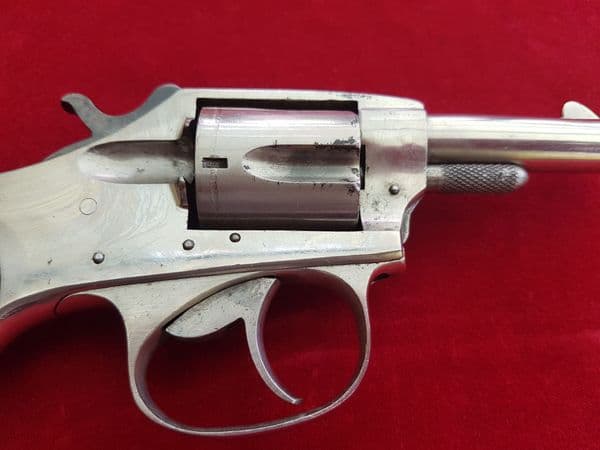 X  X  X  SOLD X  X  X  American Eagle double action nickel plated .32 rimfire revolver. Ref 1537