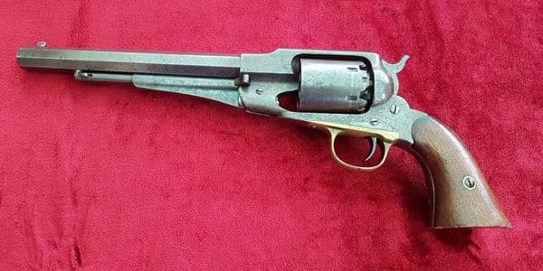 X  X X SOLD X X X  American Remington .44 calibre Percussion Revolver c.1858-1865. Ref 9689.