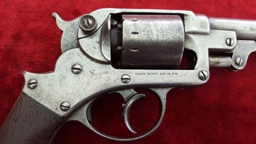 X X X SOLD X X X   An American .44 calibre Civil War era Percussion 6 shot double action revolver