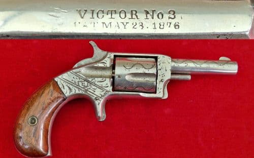 X X X SOLD X X X   An American Victor No3 .32 cal Rimfire 5 shot revolver. C.1876-1880. Ref 3818