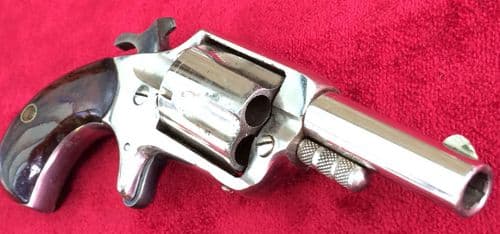 X X X SOLD X X X   An exceptional 5 shot American antique .32 R/F revolver circa 1875. Union Jack
