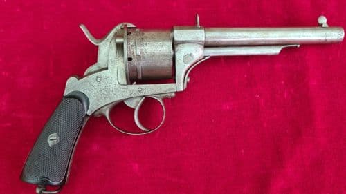 X X X SOLD X X X An exceptionally rarel11mm 6 shot pin-fire revolver. Ref 3399