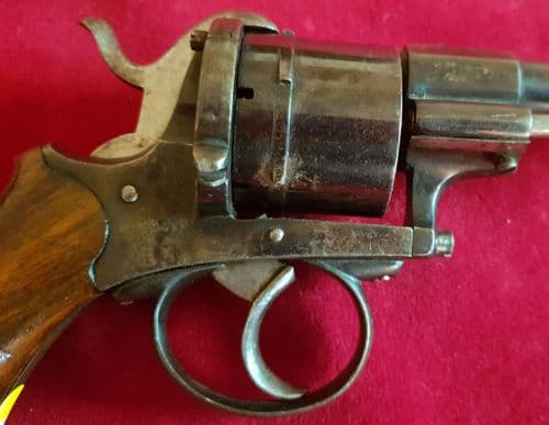 X X X  SOLD X X  X Belgian  double action 10 mm antique pin-fire revolver. Circa 1865. Ref 2634 .
