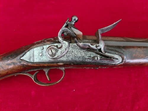 X X X SOLD X X X Brass mounted flintlock blunderbuss, probably from Turkey, 19th century. Ref 3517