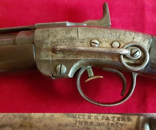 X X X SOLD X X X breech-loading Civil War percussion carbine. C 1862. Ref 2746.