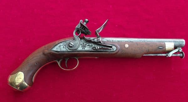 X X X  SOLD X X X  British military Tower G. R. flintlock cavalry pistol. Circa 1800. Ref 2866