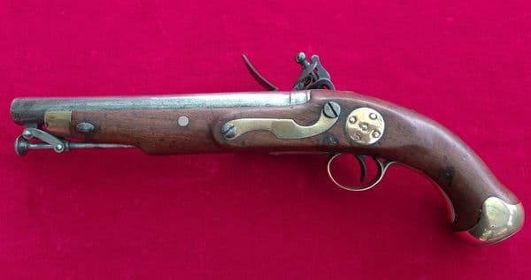 X X X  SOLD X X X  British military Tower G. R. flintlock cavalry pistol. Circa 1800. Ref 2866