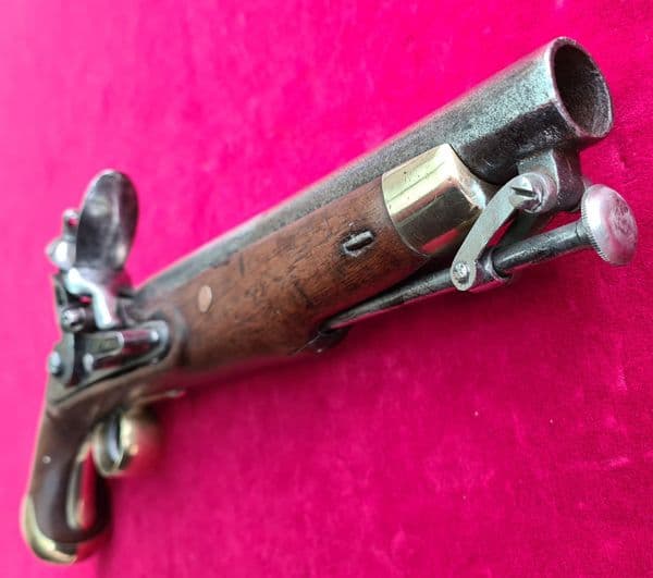 X X X  SOLD X X X  British military Tower G. R. flintlock cavalry pistol. Circa 1800. Ref 2866